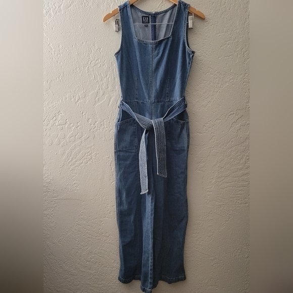 GAP Square Neck Wide Leg Jumpsuit Size 0